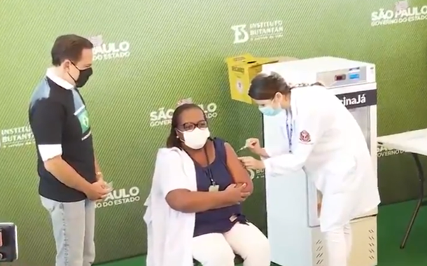 Primeira vacinação Covid em São Paulo